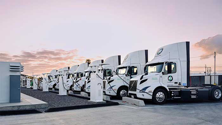 プロロジス／96台の大型EVトラックを同時充電可能なデポを米国で開設