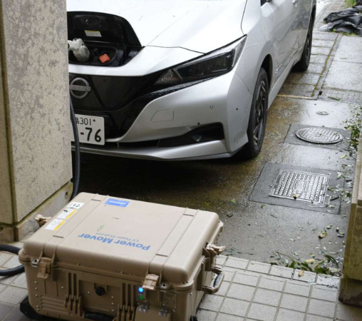 狙いばっちり！ 公用車EV、避難所電源で活躍　台風10号で9割超世帯が停電、苦境の住民に明かり　南種子町