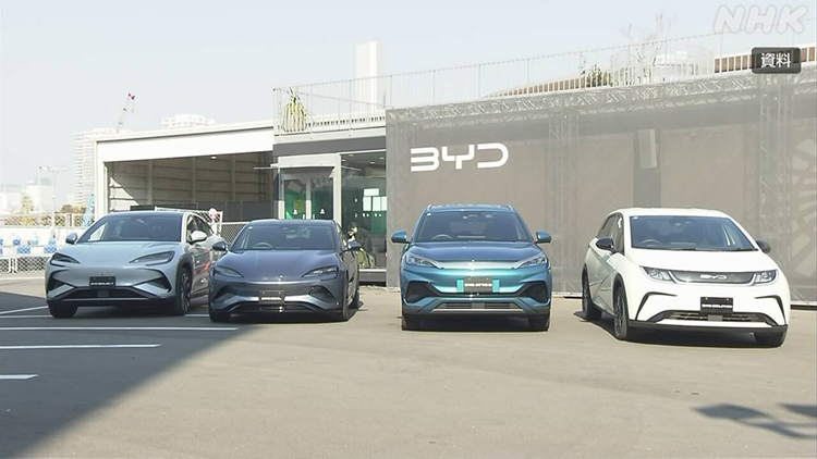 軽自動車のEV 国内市場に投入の動き 中国 BYDなど各社が新型車